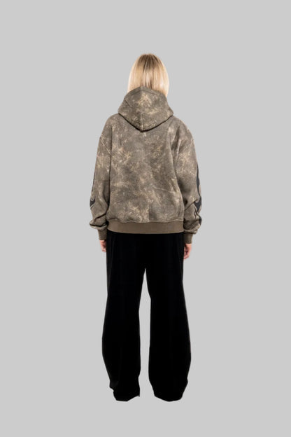 Olive Green Zip-up Hoodie